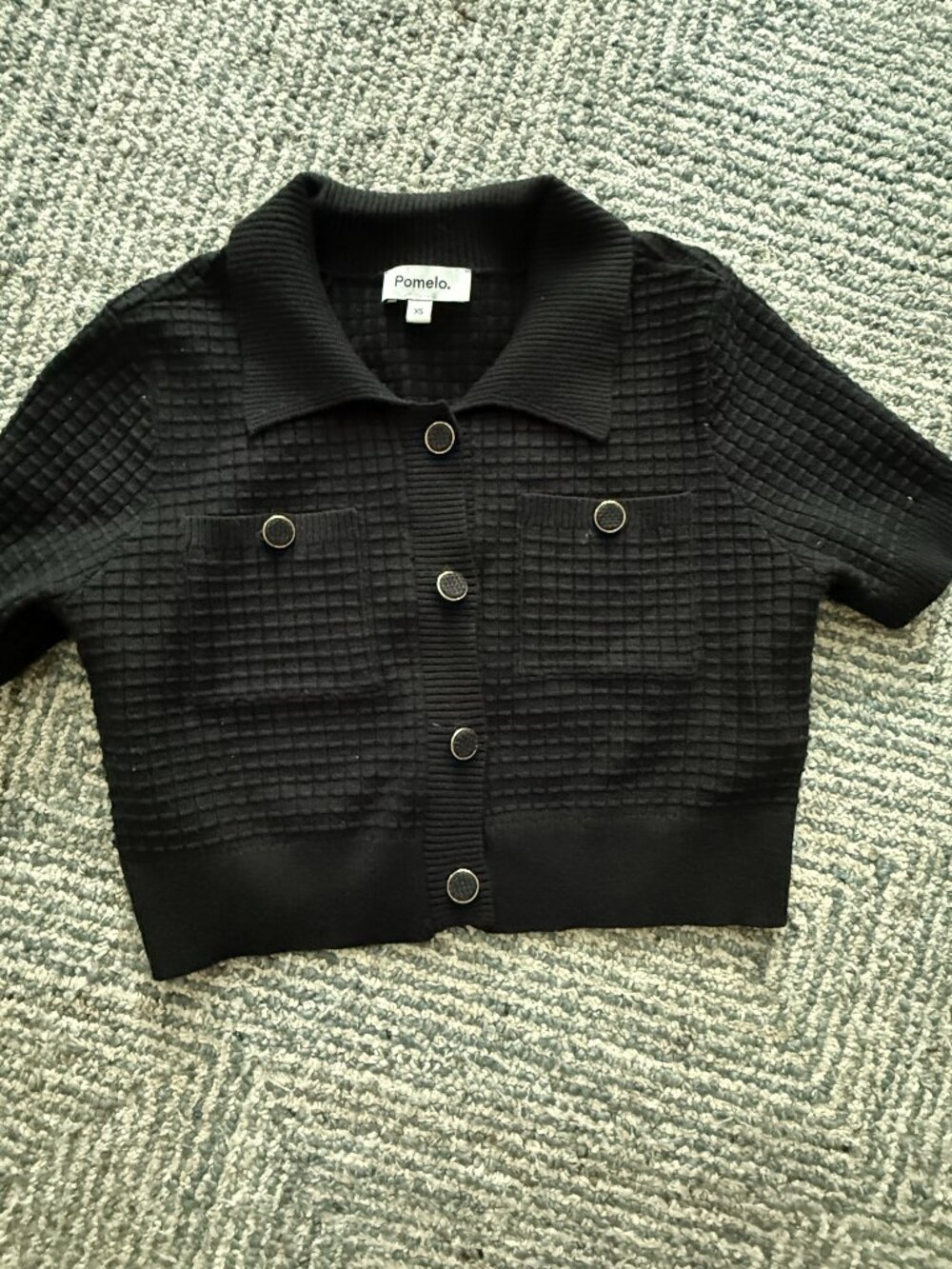 Women's Knit short sleeve cardigan